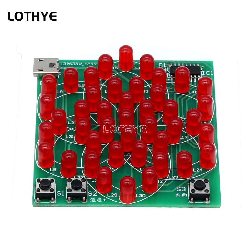 43 LED Multi Style Pattern Ele - đánh giá và giá Diy Electronics Project Kit