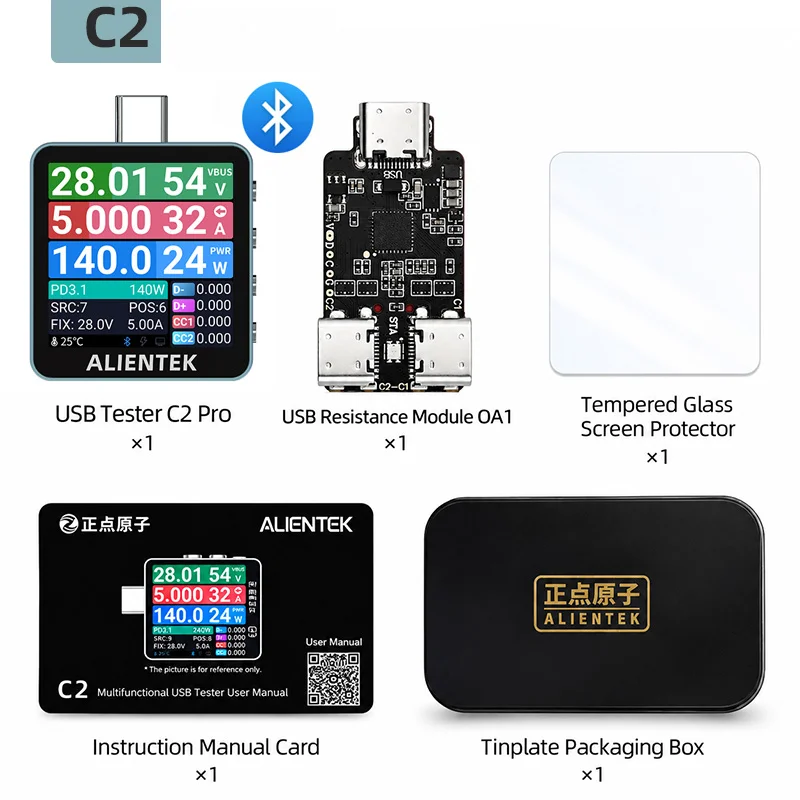 ALIENTEK C2 Color Screen Teste - đánh giá và giá Logic Analyzer Usb