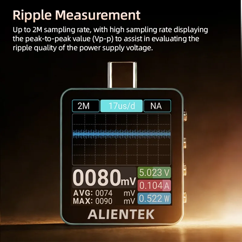 ALIENTEK C2 Color Screen Teste - đánh giá và giá Logic Analyzer Usb