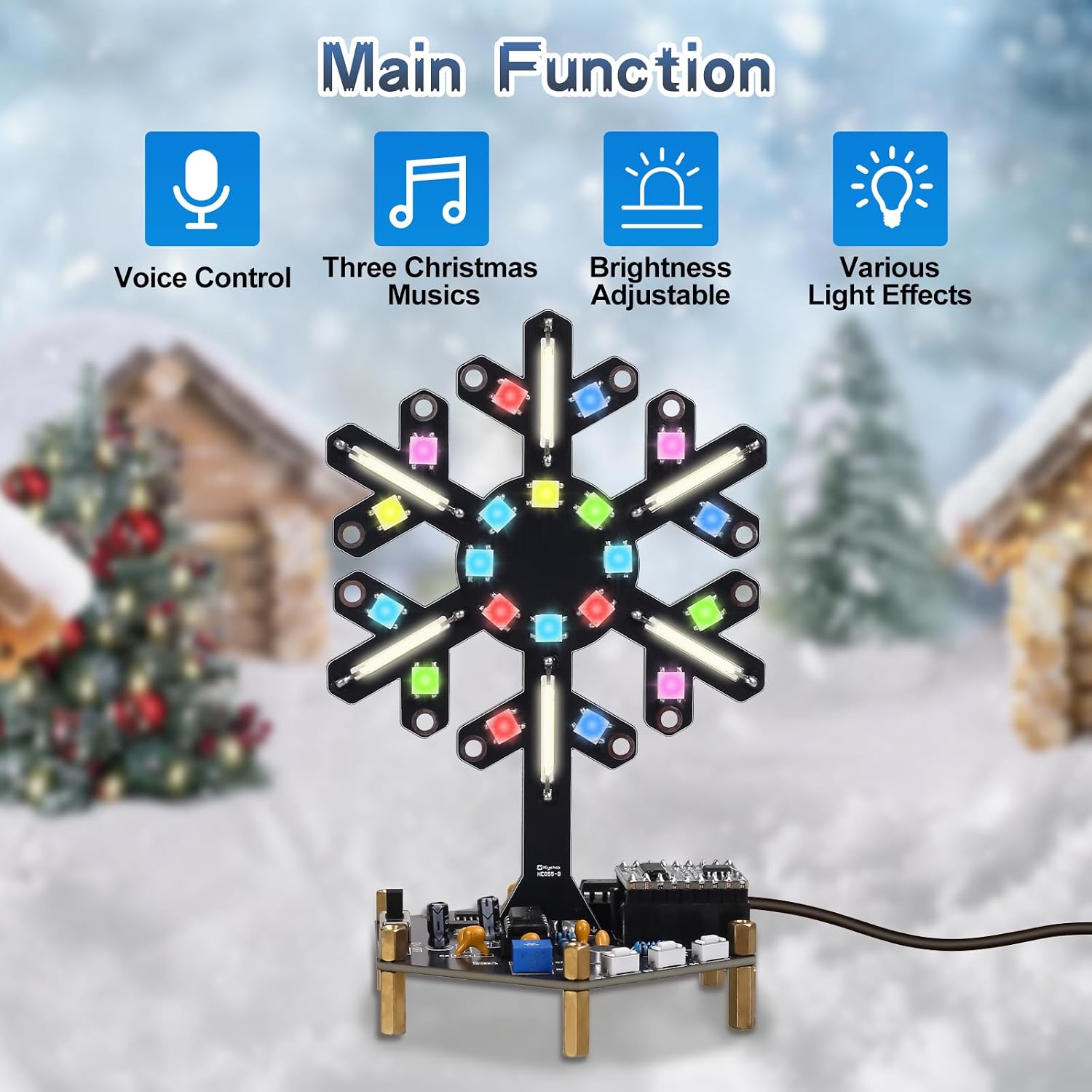 Voice Control Spectrum Light S - đánh giá và giá Diy Electronics Learning Kit
